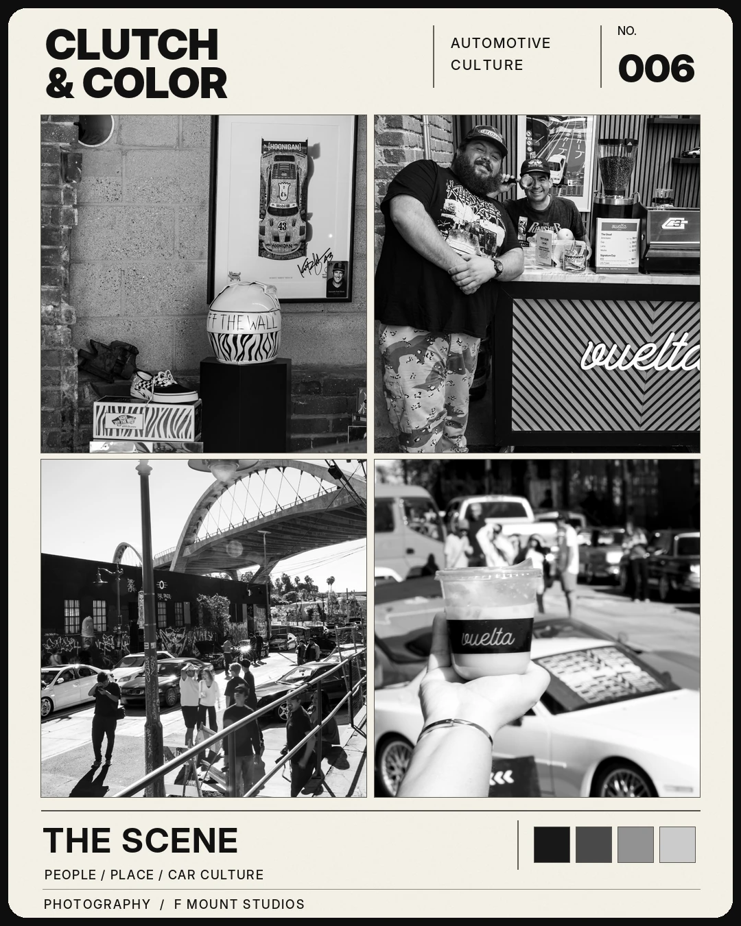 Original four-image editorial layout No. 006 The Scene